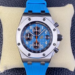 Gentlemen Wristwatch Female AP Wrist Watch Royal Oak Offshore 26238ST Blue Disc Mens Watch Automatic Mechanical Swiss Watch Luxury Sports Leisure Fashion Wat