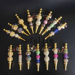 Wholesale Jewellery Alloy Shisha Hookah Mouth Tips Chicha Philtre Tip Detachable Tips Hookah Mouthpiece Smoking Accessories ZZ