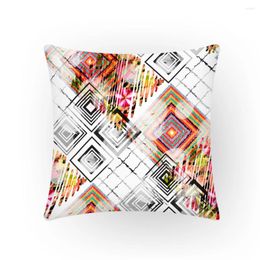 Pillow Printing Colourful Cover 45x45 Geometry Creative Home Decor Sofa Personalised Autumn Decoration Throw E2189G