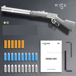 Gun Toys M1894 Winchester Shell Throwing Ejection Soft Bullet Toy Gun Model Launcher Manual Shooting For Adults Boys Gifts CS T240309