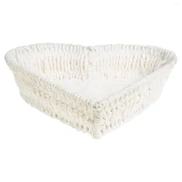 Dinnerware Sets Heart-shaped Paper Rope Basket Storage Baskets Centerpiece Serving Bowl Fruit Tray