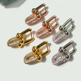 Pure 925 Sterling Silver Jewellery For Women Long Drop Chain Earrings Luxcy Party Earrings Fine Costume Jewellery Gold Colour Earring229t