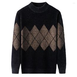 Men's Sweaters Thick Round Neck Pullover Long Sleeved Sweater For Autumn And Winter