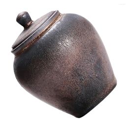 Storage Bottles Tea Ceramic Jar Container Canister Japanese-style Chinese Dried Fruit