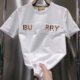 Tasarımcı Lüks Erkekler T-Shirt Yaz Günlük Kısa Kollu Tshirt T Shirt Yüksek Kaliteli Tees Üstleri Erkek Kadınlar için 3d Harfler Monogrammed T-Shirts Gömlekler Asya Boyutu M-3XL