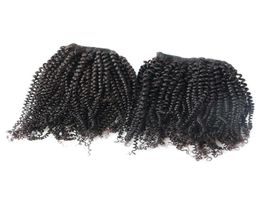 Kinky Curly Human Hair Bundles Aligned Weave Brazilian Glamorous Hair Extension Whole Virgin Hair Bundles5113777