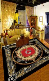 Carpet European and American Style Floral Pattern Area Rugs for Living Room Parlour Bedroom Carpets NonSlip Navy Red Blue 5226477483