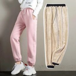 Capris New Fleece Sweatpants Women Winter Warm Pants Trendy AnkleLength Trousers Guard Pants Casual Sports Pants Warm Thicken Leggings