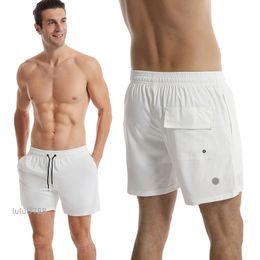 LU Designer Franska herrshorts Luxury Men's Shorts Sport Summer Trend Pure Breattable Brand Outdoor Beach Pants Size S/M/L/XL/XXL/XXXL Color Black Grey Green Orange Orange