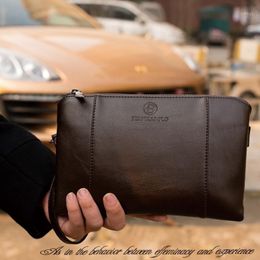 Wallets PU Leather Male Purse Business Cluth Men Long Wallet Business Mens Handy Bag Carteira Masculina1296e