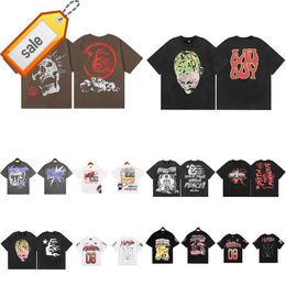 Men's T-shirts T-shirt Hellstar T-shirts Mens and Womens Designer Short Sleeve Fashionable Printing with Unique Pattern Design Style Hip Hop T-shirts 2024
