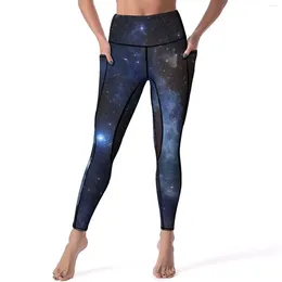 Women's Leggings Star Cloud Yoga Pants Sexy Galaxy Print Design Push Up Gym Leggins Women Sweet Stretchy Sport Legging