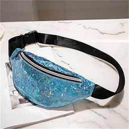 Travel Women Fanny Pack Holiday Belt Waist Bag Sequins Glitter Bum Bag Pouch Fashion Ladies Adjustable Shoulder Bags Waist Packs295w