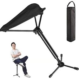 Folding Stool Outdoor Camping Chair Portable Stainless Steel Telescopic Ultralight Maza Nature Hike Fishing Seat Artefact 240220