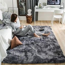 Carpets Super Soft Silk Wool Rug Indoor Modern Shag Area Silky Rugs Bedroom Floor Mat Baby Nursery Children Carpet278S