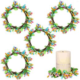 Decorative Flowers Spring Decorateations Leaves Wreaths Flower Rings Wedding Table Arrangement Christmas Party Summer For