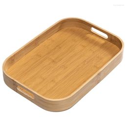 Plates Promotion! Bamboo Rectangle Serving Tray Wood Plate Tea Dishe Drink Platter Dinner Beef Steak Fruit Snack