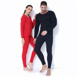 Men's Thermal Underwear Fleece Keep Warm Plus Size Unisex Clothes Outfits Women Men Winter Long Johns Sets