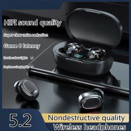 E7S TWS Earphone Bluetooth Headphones With Mic 9D Stereo Hifi Earbuds For IPhone IOS Android Wireless Headset for all phone