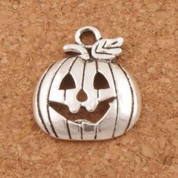 Halloween Pumpkins Cute MIC Antique Silver Charms 200pcs lot Fashion 18 3x15 8mm Pendants Jewelry DIY L1098275i