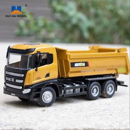 Diecast Model Cars HUINA 1/50 Dump Truck Excavator Tractor Shovel Wheel Loader Diecast Metal Model Construction Vehicle Car Boy Birthday Toy Gifts T240309