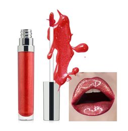 Private Logo Print Lip Cosmetics Moisturised Glossy Shimmer Lip Gloss 26 Colours Long Wearing Shinny Glitter Liquid Lipstick Makeup4290361