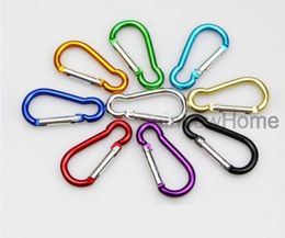 Carabiner Ring Keyrings Key Chain Outdoor Sports Camp Snap Clip Hook Keychains Hiking Aluminium Metal Stainless7365890