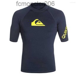 Costumi da bagno da donna Costume da bagno da uomo Manica corta T-shirt da nuoto Camicia da spiaggia Protezione UV Rash Guard Surf Immersioni Surf Rashguard YDM2