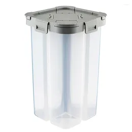 Storage Bottles Grain Box Four-part Sealed Can Multifunction Case For Flour Cereal Food Noodles Kitchen