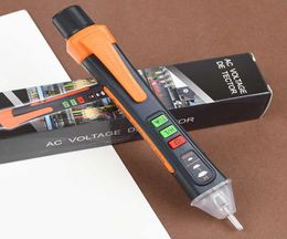 Non Contact Voltage Tester 481000V AC Voltage Detector Pen Circuit Electric Indicator Wall Tool With Flashlight Beeper2151470