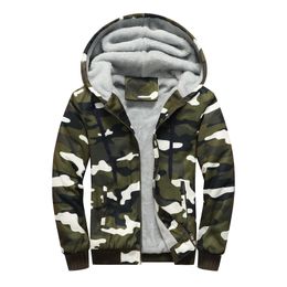 Men'S Hoodies & Sweatshirts Camouflage Hoodies Men Zipper Hoodie Mens Long Sleeves Sweatshirt Man Fleece Sweatshirts Male Camo Drop D Dhc14