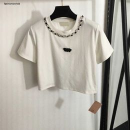 Fashion Brand Women T Shirt Designer Shirt Clothing Summer Luxury Tshirt Letters Waist Short Sleeve Ladies High Quality Garment Tank Top Oversize Cool Shirts 390