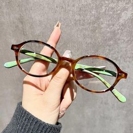 Sunglasses DLIDW Y2K Oval Frame Ins Sweet Cool Eyewear Decorative Spicy Girls Reading Computer Anti Blue Light Eyeglasses Glasses Gifts