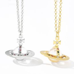 braccialetto collana gioielli firmati Collana tempestata di diamanti per uomo e donna Pendente a catena maglione di lusso leggero di alta qualità275c
