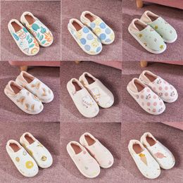 Slippers Soft Bottom Winter Pregnant Womens Nonslip Fruit Cotton Slippers Home Postpartum Large Size Cotton Slippers size 36-41 GAI-13