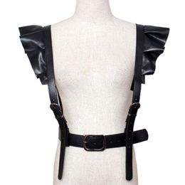 Belts 2021 Personality Shoulders Sexy Belt Faux Leather Body Bondage Corset Female Harness Waist Straps Suspenders306i