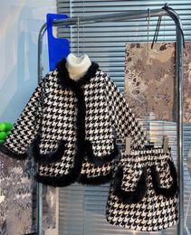 Baby Girls Designer Clothes Sets Girl Autumn Winter Thousand Bird Box Set Chirden039s 2022 New Wool Long Sleeve Top Two Pieces 6122645