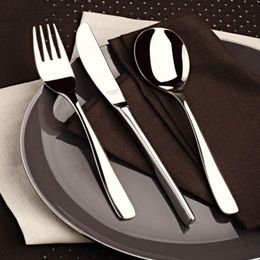 Flatware Sets Dinnerware 36 Pcs Stainless Steel Tableware Cutlery Set Vintage Quality Knife Fork Dining Dinner Set303D