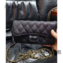 Factory Direct Store 2021 New Caviar Chain Bag Ling Ge Hand Holding Zero Wallet Womens Single Shoulder Crossbody