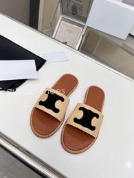 Designer Ladies Sandals Slippers Chain Slide Summer Rubber Big Head Fashion Beach Sexy Flat Slippers Top Quality