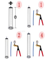 Sex Pump Toys Penis Extender Vacuum Dick Enlargement Exercise Jj Trainer Erection Male Masturbator with Pressure Gauge for Man 1214099898