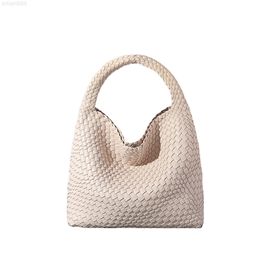 High Quality Elegant Ladies Woven Bags Set with Pouch Sling Bag Fashion Candy Colour Tote Purse Women Handbags