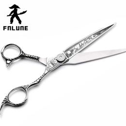 FnLune Tungsten Steel Professional Hair Salon Scissors Cut Barber Accessories Haircut Thinning Shear Hairdressing Tools Scissors240227