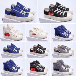 Nuovo design Gioca fissa scarpe casual Piattaforma classica Big Eyes degli anni '70 Hi Reconstructed Slam Jam chuck Triple Nero Bianco High Low Mens Canvas Donna Sport Sneakers 35-46