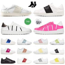 now Dress shoes designer unisex quality high-quality brand casual Comfortable and versatile shoes classic fashion riveted comfort leather pink white Casual shoes