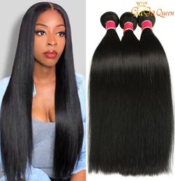 Indain Straight Hair Bundles Unprocessed Raw Virgin Human Hair For Women5241716