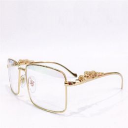 Fashion design optical glasses 3645642 square metal frame transparent lens animal legs simple and business style top quality clear298Q