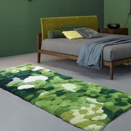 Little forest handmade 3D area rug Nordic style runner rug green decoration children room floor mat260c