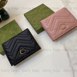 Sheepskin Designer Purses Mens Wallets Women Men Luxury Brand Cardholder Fashion Small Coin Pocket G Card Holders Pink Couple Wall250V