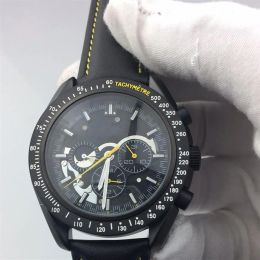 Highend Business Casual Automatic Mechanical Watch 45mm Mens Leather Belt Luminous Waterproof Steel Business Men Watches fashion f254x